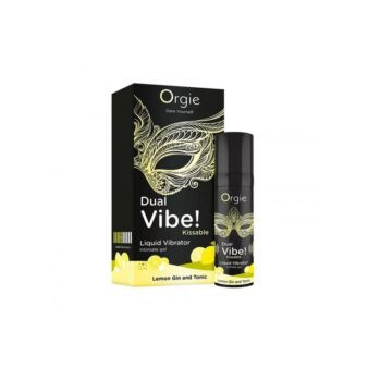 Orgie Dual Vibe! Kissable Liquid Vibrator Lemon Gin And Tonic zmysłowy żel stymulujący - 15ml